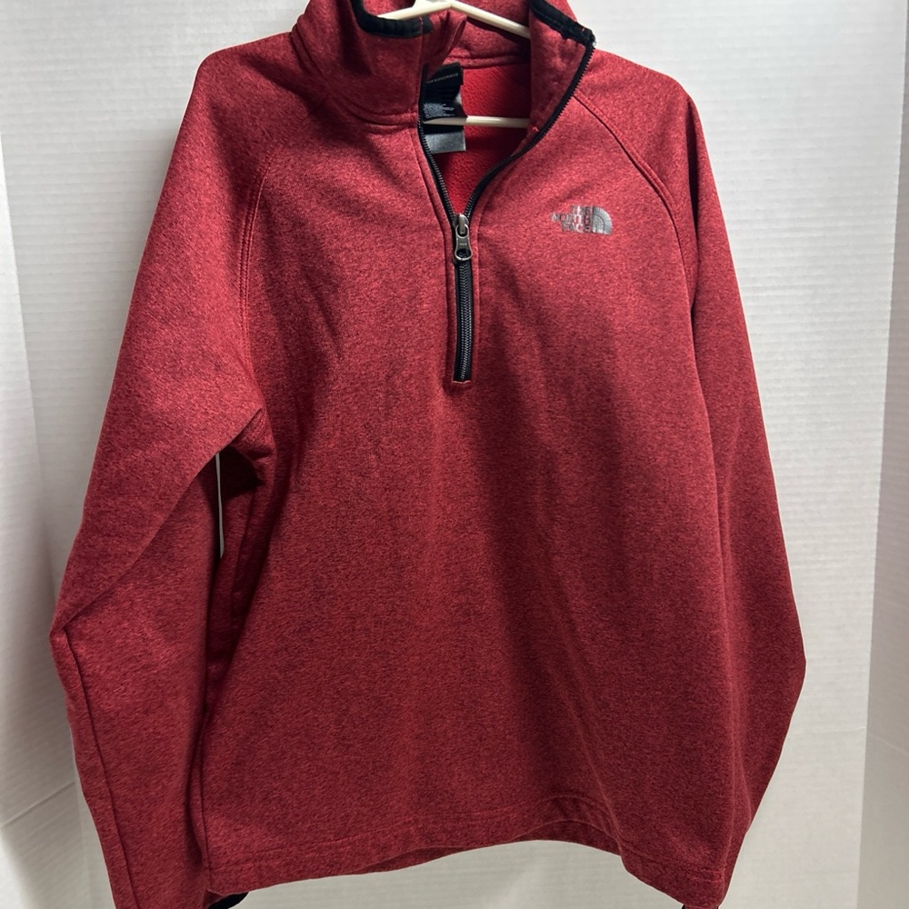 Boys The North Face Quarter Zip Pullover Fleece Size Kids L 14/16